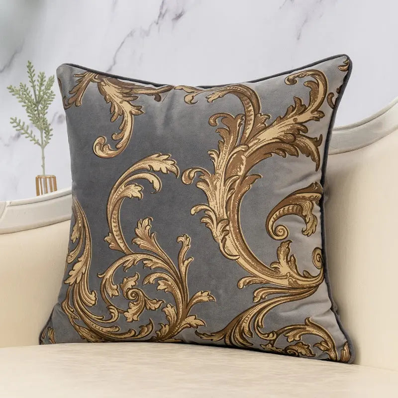 Housse de Coussin Imprimé FENGWU Phoenix dance grey-50X50cm pillow case