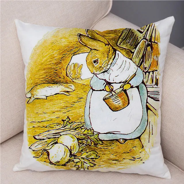 Housse de Coussin Lapin Pascal 17 Colors-45 X45cm Without Pillow