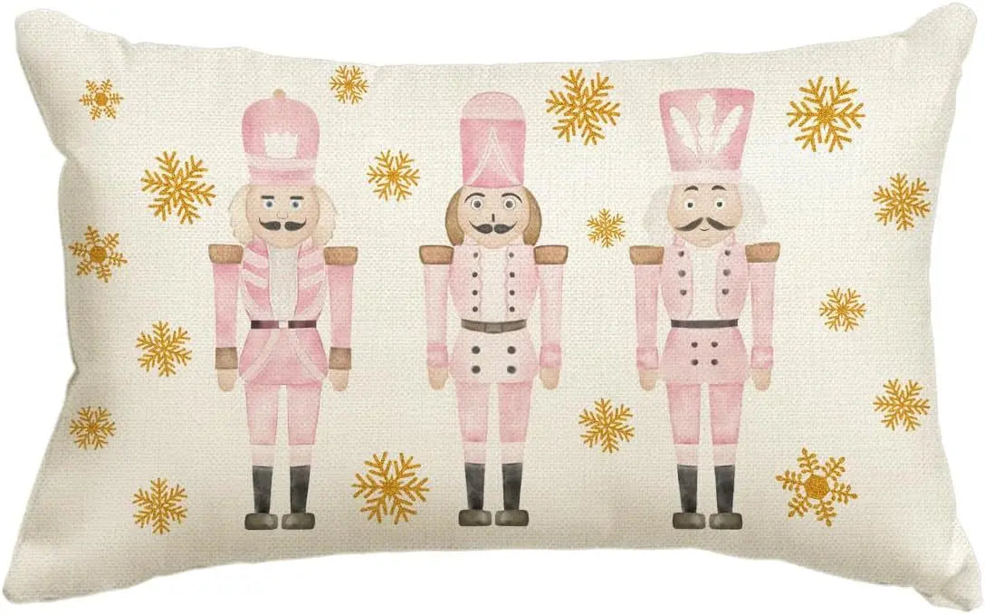 Housse de Coussin Lin Noël VERTI M-30 X50cm Duplex Printing