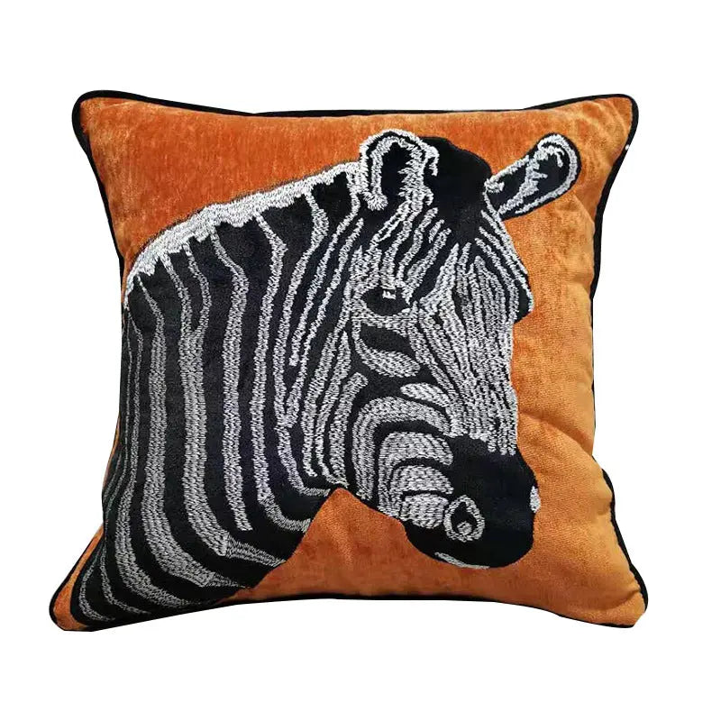 Housse de Coussin Luxe Brodé PINE 1 Style-Pillowcase
