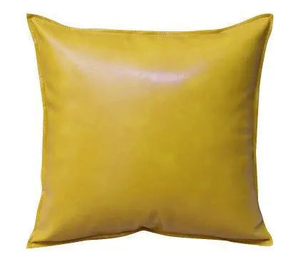 Housse de Coussin Luxe PU ENIRO Lemon yellow-40x65cm