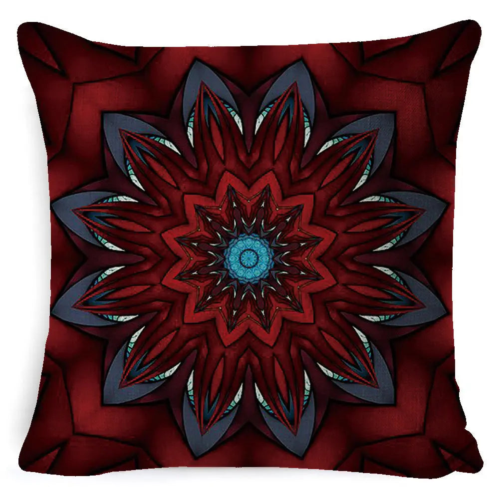 Housse de Coussin Mandala Rétro BOHO Style Fourteen-45x 45 Pillowcase
