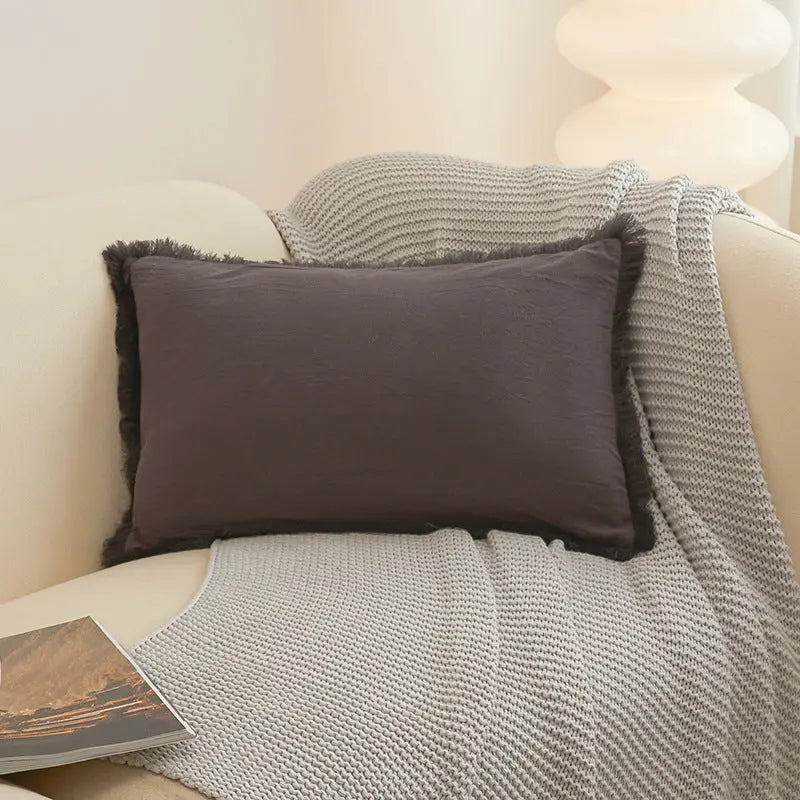 Housse de Coussin Moderne Alora Ultimate Dark Gray-30X50cm