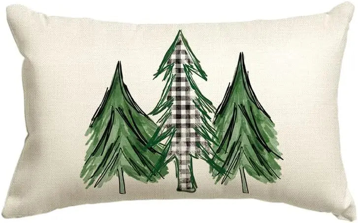 Housse de Coussin Noël Merrylin Christmastree1-30x50cm Printing Single Side