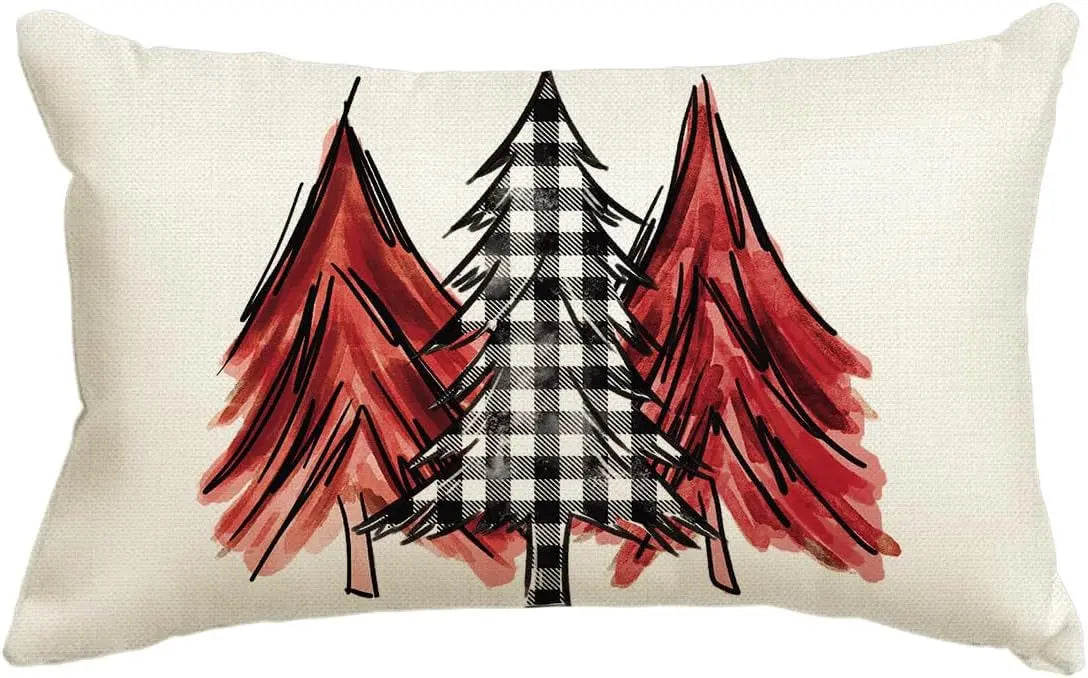 Housse de Coussin Noël Merrylin D-30 X50cm Duplex Printing