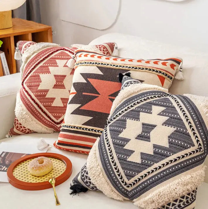 Housse de Coussin Scandinave LINORA 3 colors-45x45-Without core