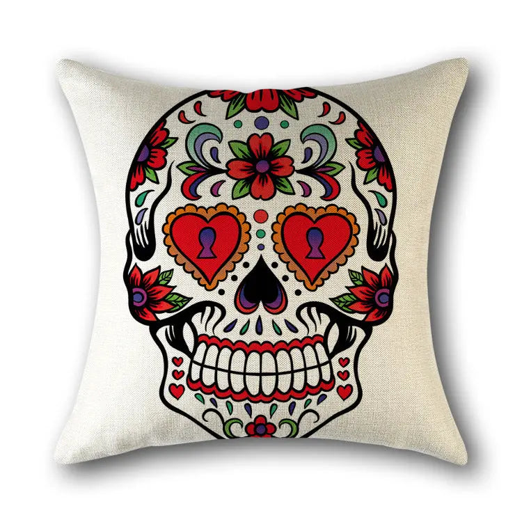 Housse de Coussin Scandinave SKULLFRAB 2 style-45x45cm