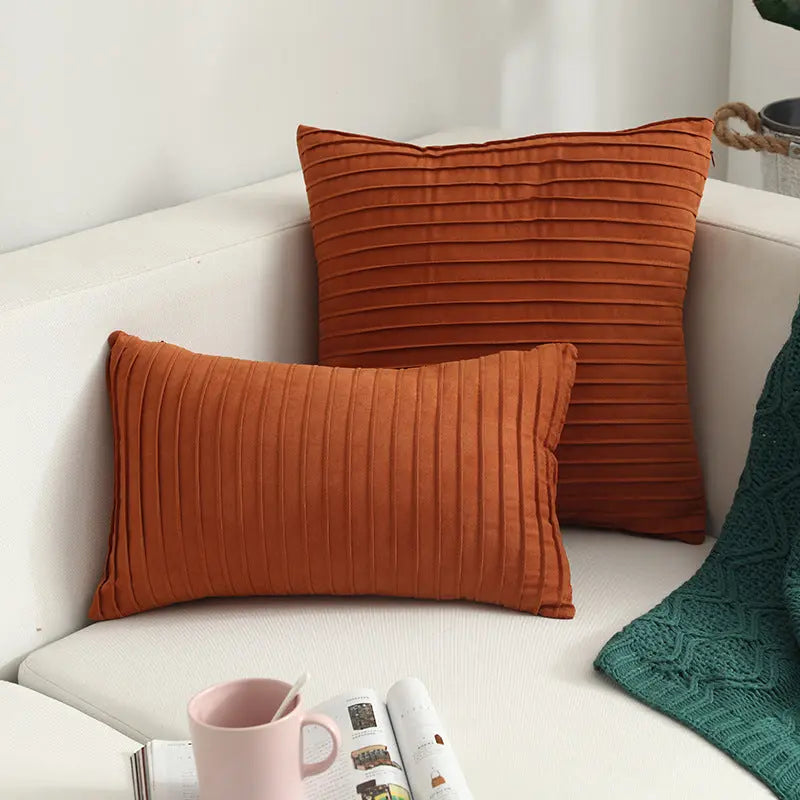 Housse de Coussin Suède Nordic VEIA D-45x45cm with pillow core