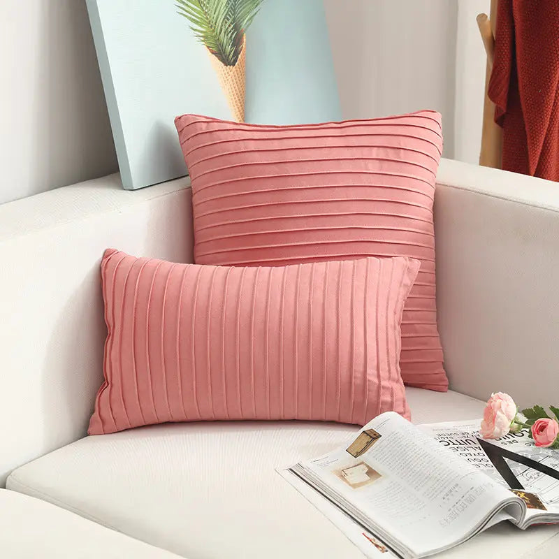 Housse de Coussin Suède Nordic VEIA H-45x45cm with pillow core