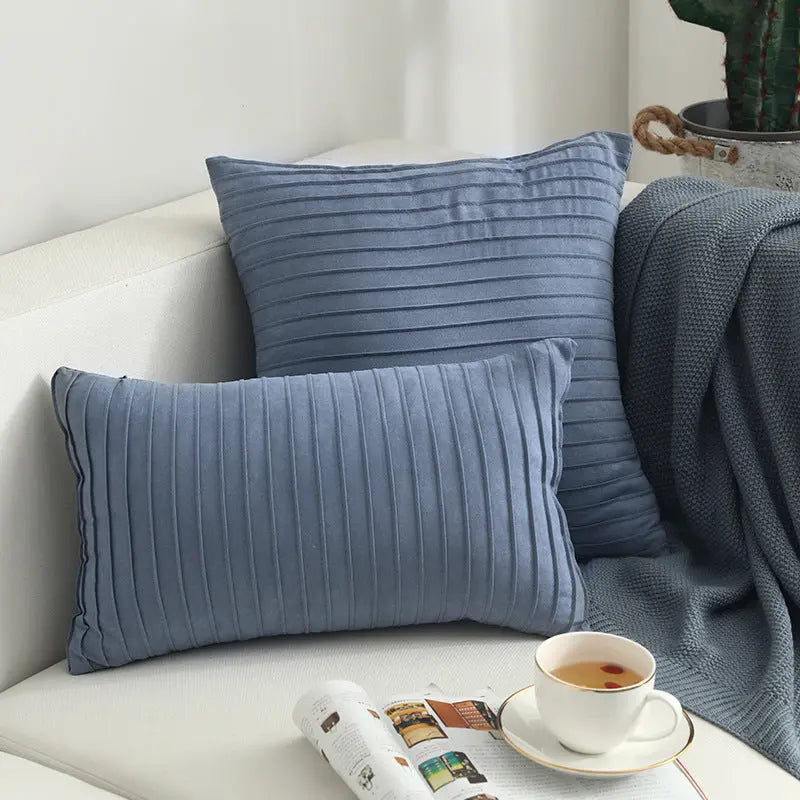 Housse de Coussin Suède Nordic VEIA O-30x50cm with pillow core