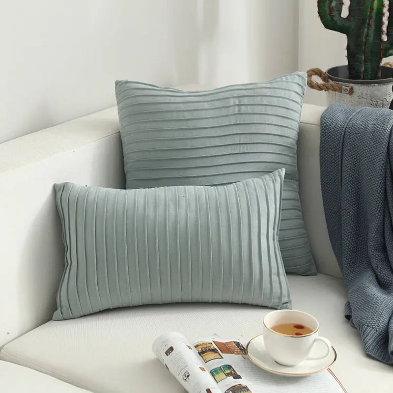 Housse de Coussin Suède Nordic VEIA Q-30x50cm with pillow core
