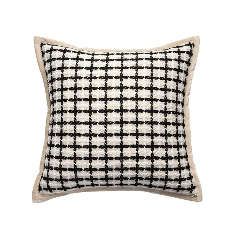 Housse de Coussin Tendance AMBRI Small fragrant black-45x45cm