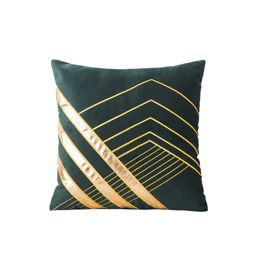 Housse de Coussin Velours ELANY Green-45x45cm