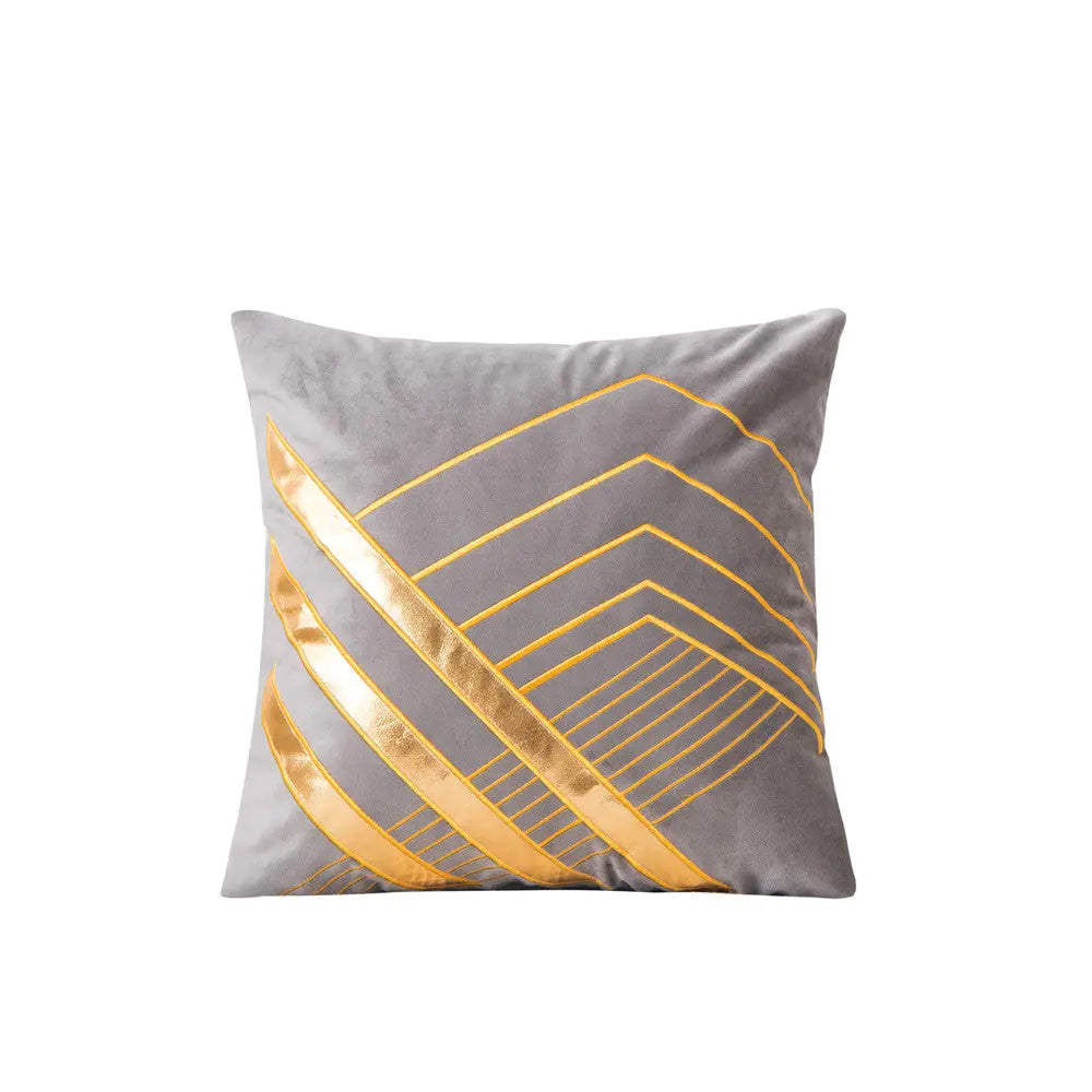 Housse de Coussin Velours ELANY Silver-45x45cm