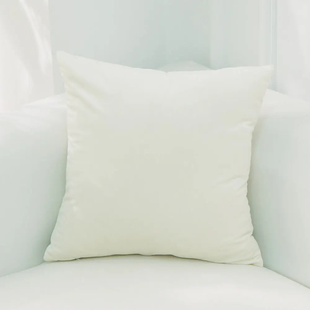 Housse de Coussin Velours EMALY 01Rice White-50x50cmWithout Core