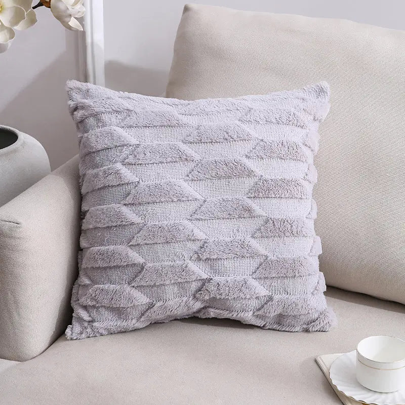 Housse de Coussin Velours Élégant NOORDY Gray Boat-45x45CM Pillowcase