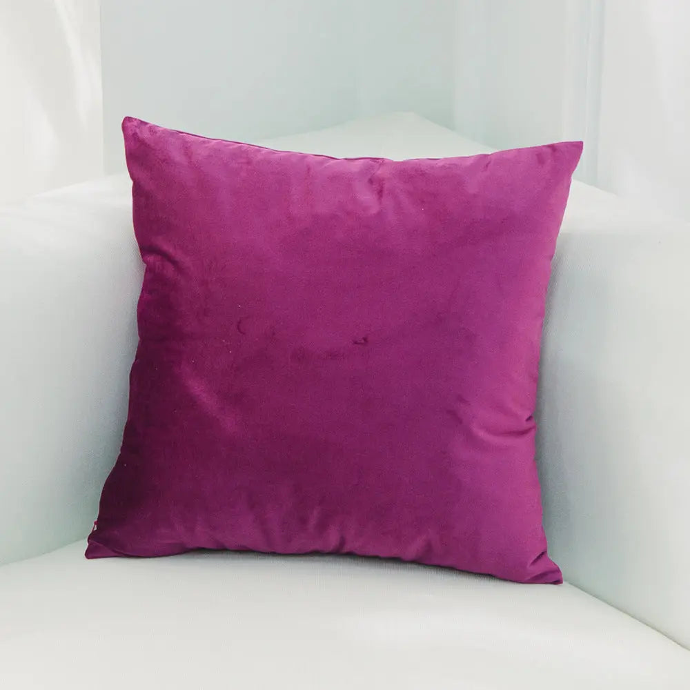 Housse de Coussin Velours FELIO 34Purplish Red-30x50cm Without Core
