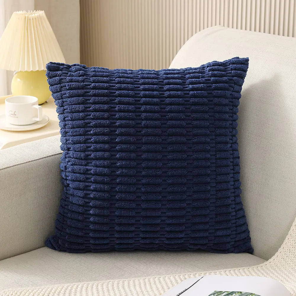 Housse de Coussin Velours LISCO Navy Blue-30cmx50cm Pillowcase
