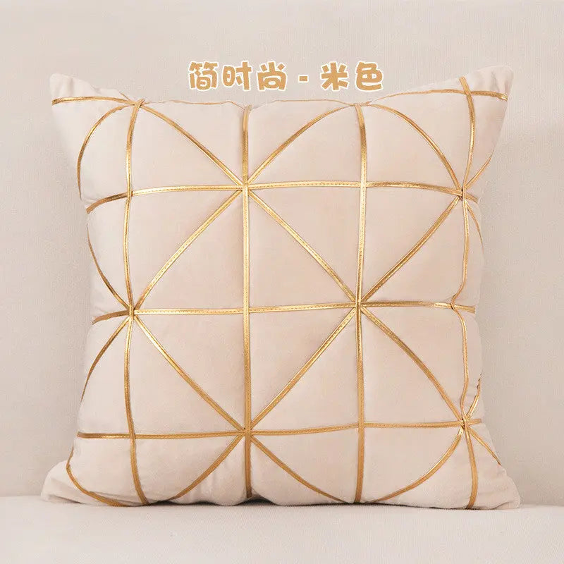 Housse de Coussin Velours Lux GOJA off white