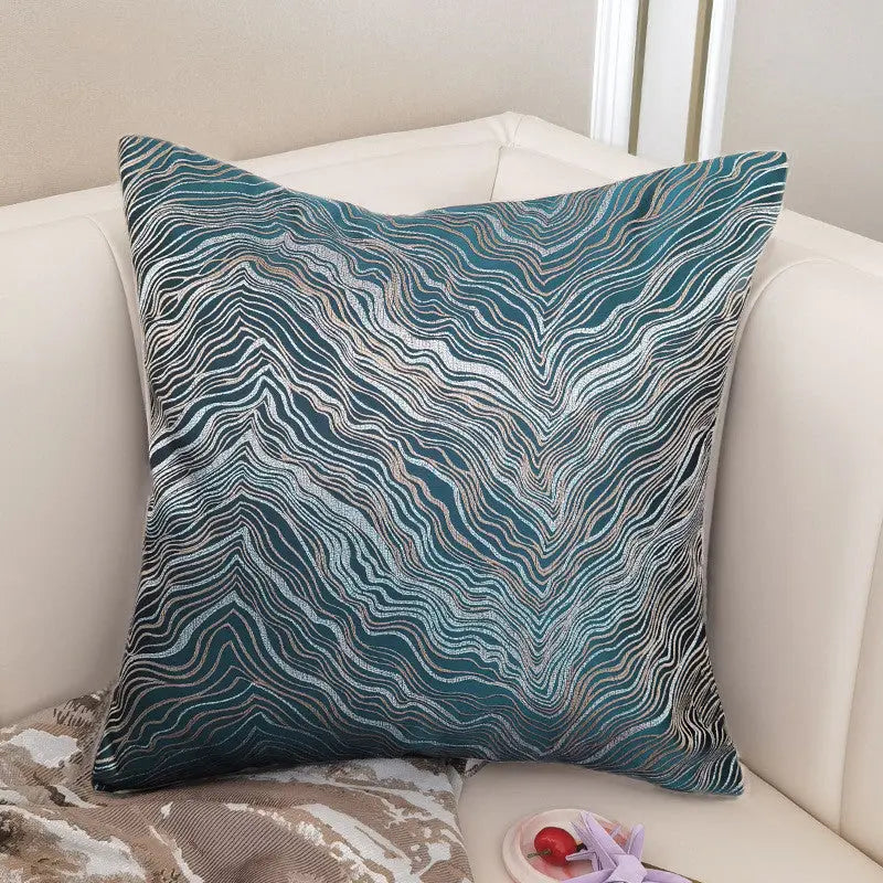 Housse de Coussin Velours Nordic BLUVEL Lake blue-4545cm without core