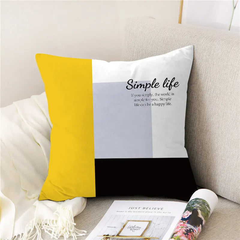 Housse de Coussin Velours PEACHE 7style-40x40cm
