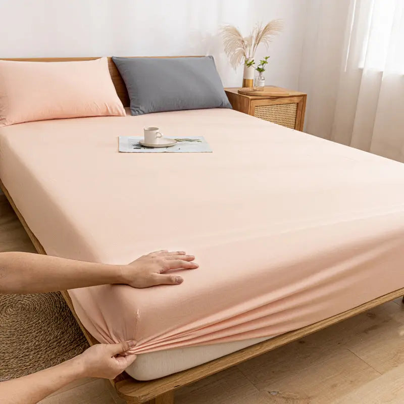 Housse de Matelas Coton Anti-Poussière PROTECTO Light pink-150x200cm