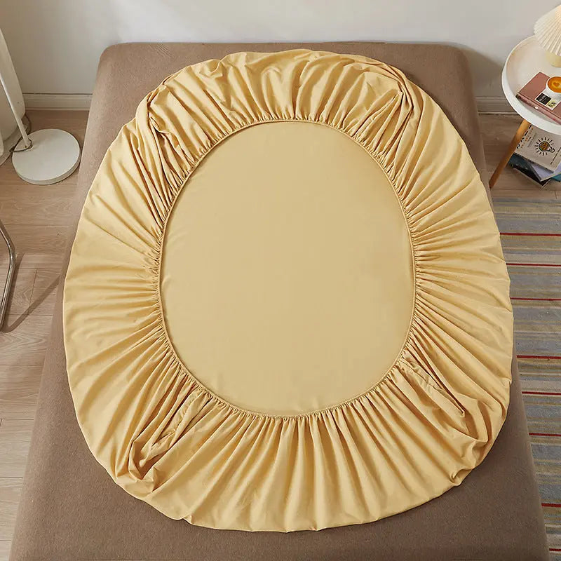 Housse de Matelas Coton Imprimé SANDEL Camel-150cmX200cmX10CM