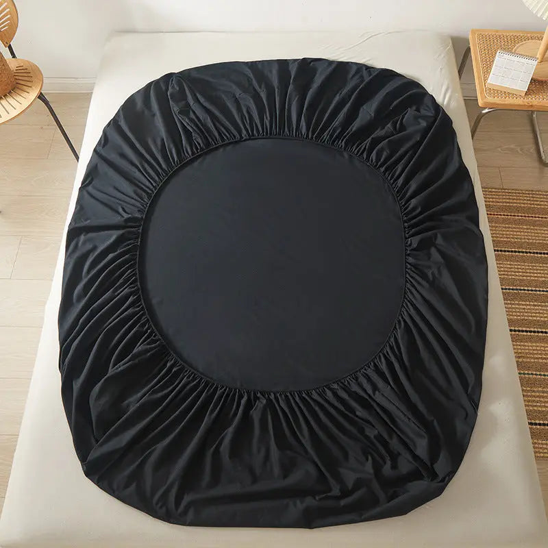 Housse de Matelas Coton Imprimé SANDEL Black-100cmX200cmX10CM