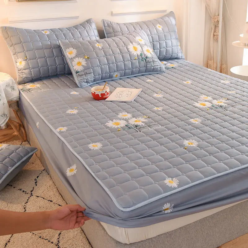 Housse de Matelas Imperméable Coton QUILIA 12style-150x200cm