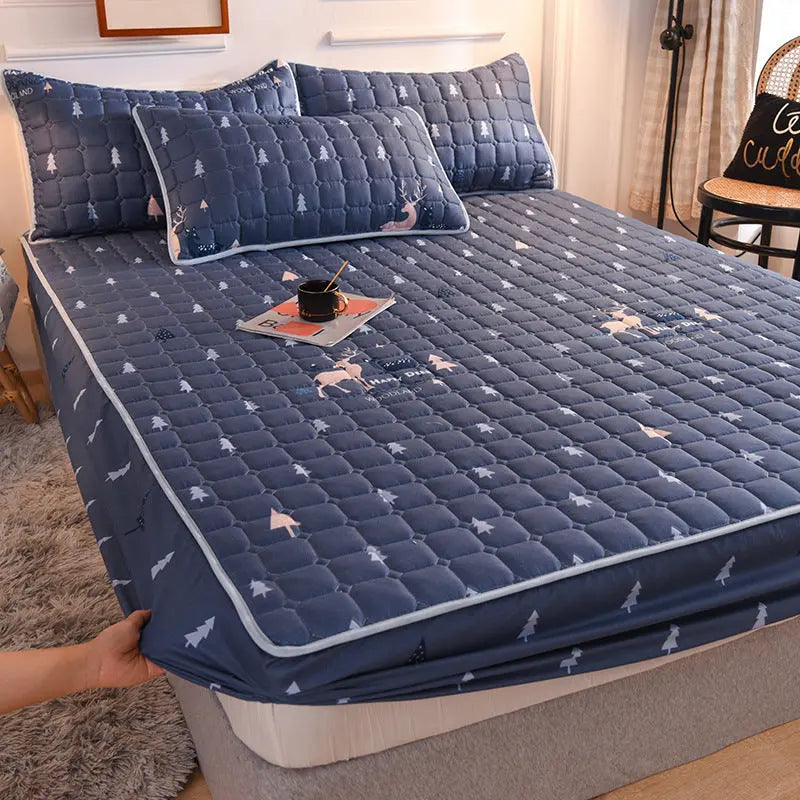 Housse de Matelas Imperméable Coton QUILIA 16Style-100x200cm