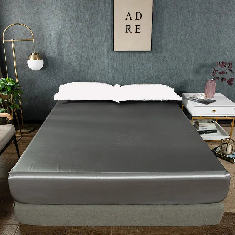Housse de Matelas Moderne PROTEA Grey-Fitted sheet 150cmx200cm