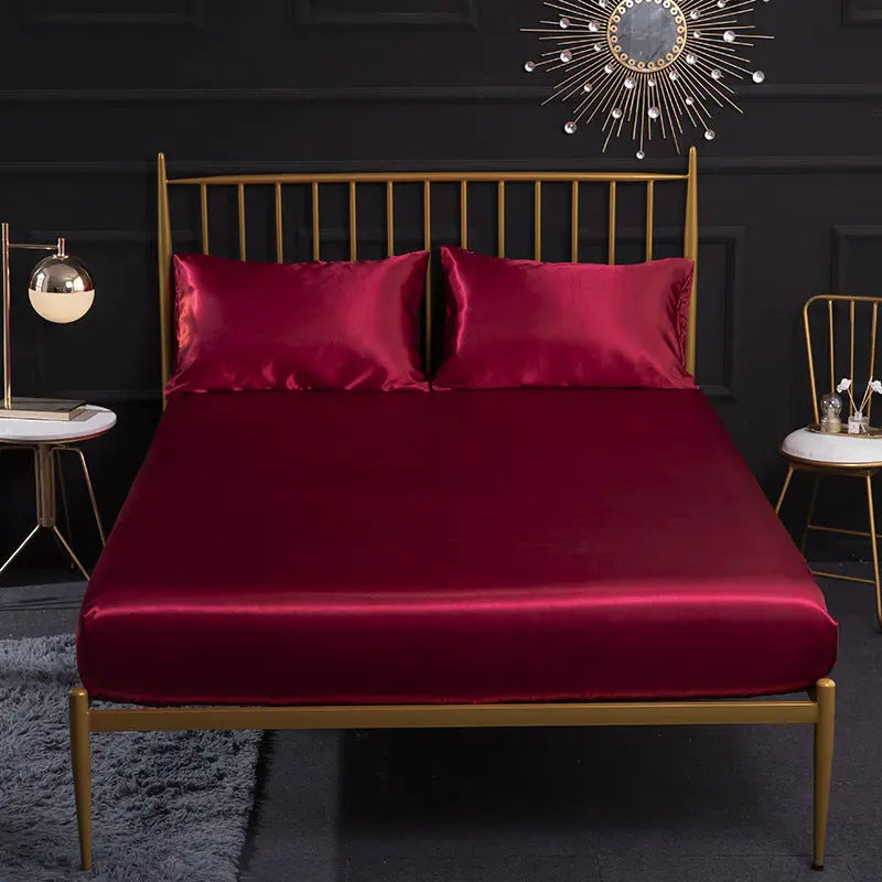 Housse de Matelas Soie Quilting SERENA Wine Red-180x200x35cm