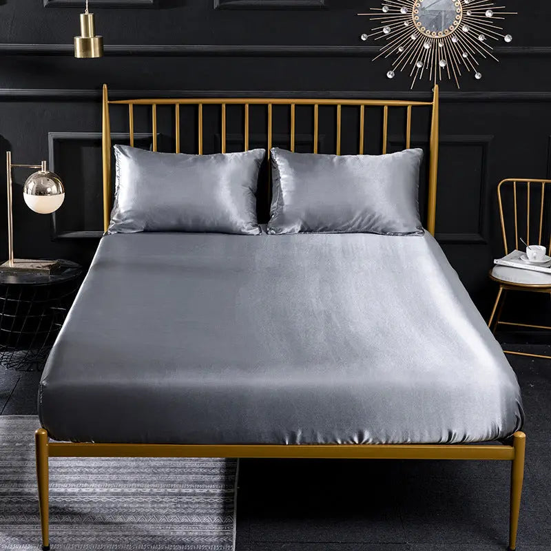 Housse de Matelas Soie Quilting SERENA Silver Grey-198x203x35cm