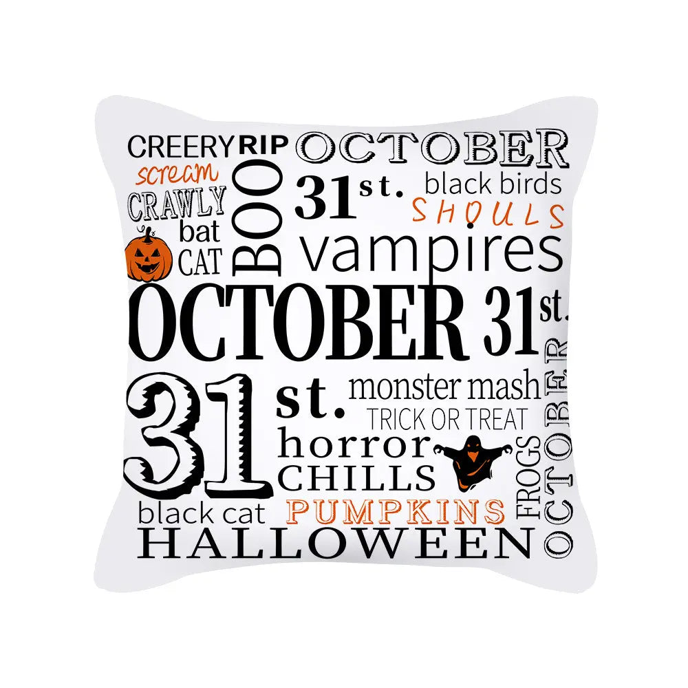 Housse de coussin Halloween Pumpkin NOVELIA WXTPR526-Peach skin
