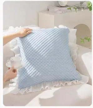 Housse de coussin Minimaliste ICEBEAN Blue-Single pillow core