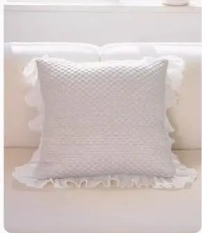 Housse de coussin Minimaliste ICEBEAN Grey-Pillow case and pillow corev