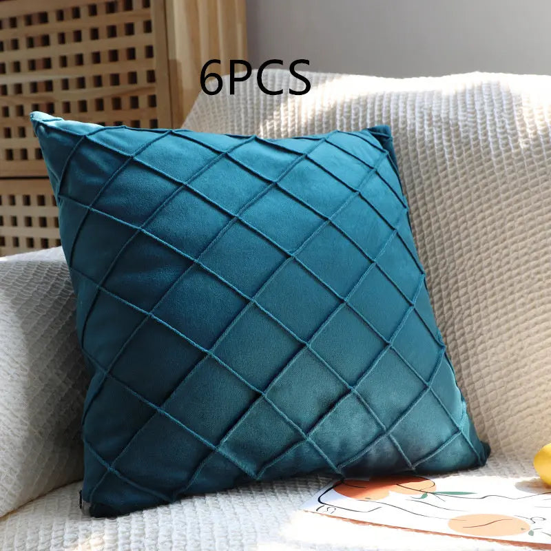 Housse de coussin Velours Rhombus CUVEX D14-30x50cm-6pcs