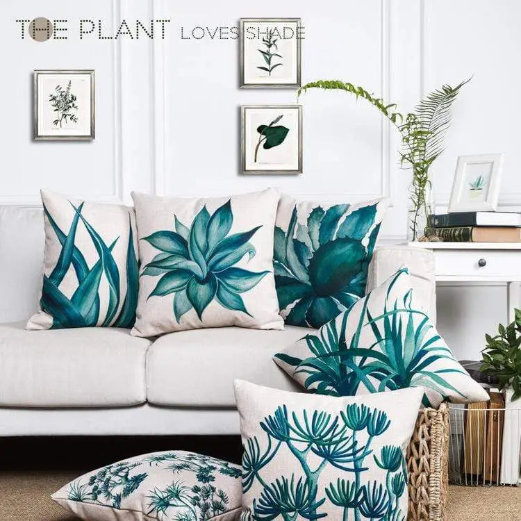 Housse de coussin motif cactus - Housse De France