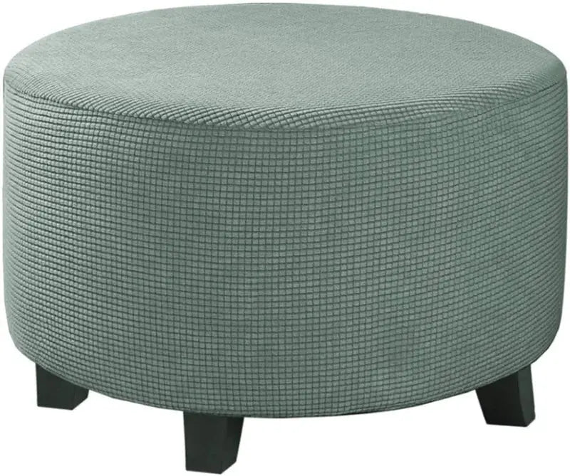 Housse de repose-pieds ronde en Spandex, 1 pièce, protection de repose-pieds élastique en polaire, housse de repose-pieds pour salon et maison Housse de France