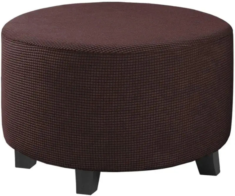 Housse de repose-pieds ronde en Spandex, 1 pièce, protection de repose-pieds élastique en polaire, housse de repose-pieds pour salon et maison Housse de France
