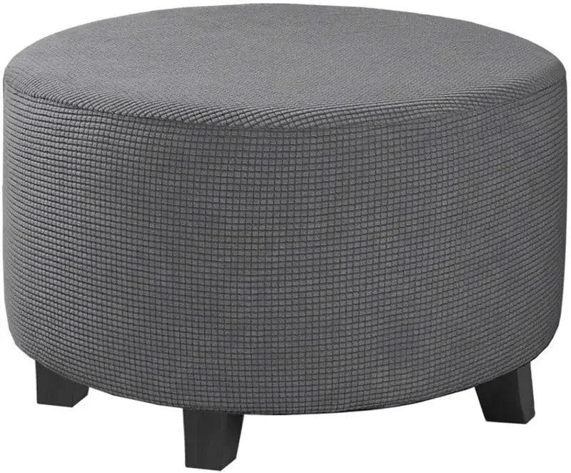 Housse de repose-pieds ronde en Spandex, 1 pièce, protection de repose-pieds élastique en polaire, housse de repose-pieds pour salon et maison Housse de France