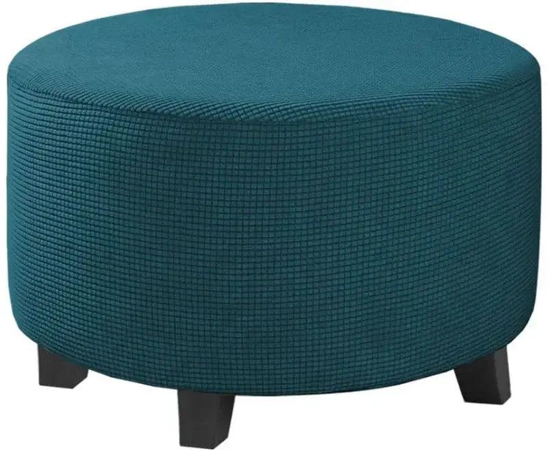 Housse de repose-pieds ronde en Spandex, 1 pièce, protection de repose-pieds élastique en polaire, housse de repose-pieds pour salon et maison Housse de France