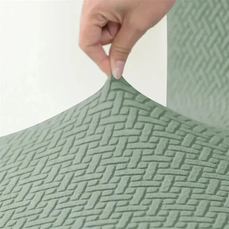 Housse de tabouret ottoman en Jacquard, couvre-pieds carrés élastiques, extensibles, Anti-poussière, tout compris, pour le salon Housse de France