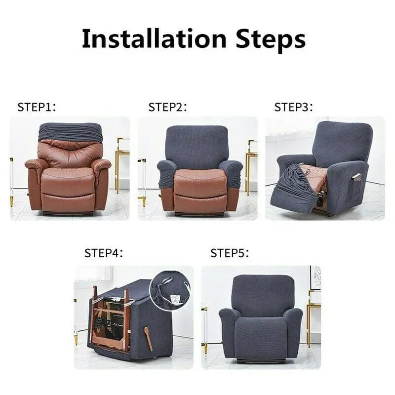 Housse fauteuil relax, inclinable ou électrique WOODFA - Housse de France