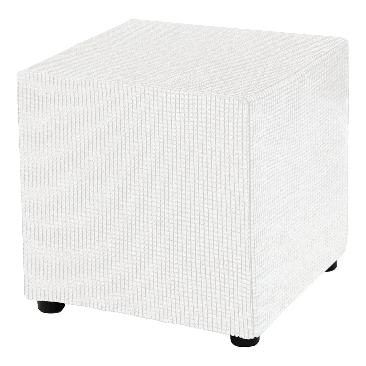 Housse ottomane carrée 18x18x18 ", housse ottomane extensible, tabouret de pied élastique, protection repose-pieds pour salon et chambre à coucher Housse de France