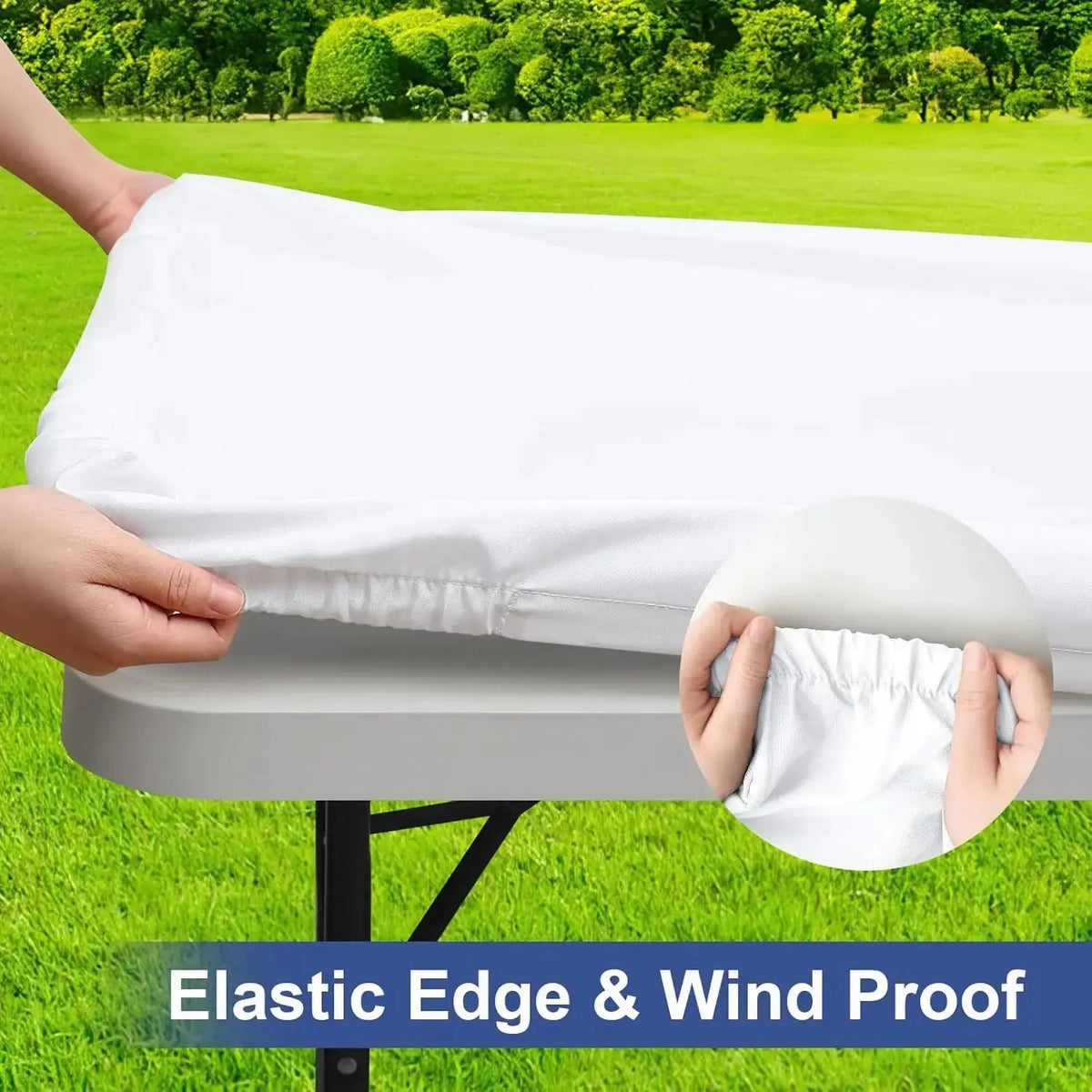 Nappe Table Mange Debout Extensible POLYSPAND Housse de France