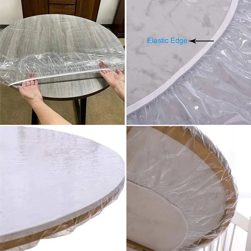 Nappe Table Mange Debout Transparente Imperméable ELAVI Housse de France