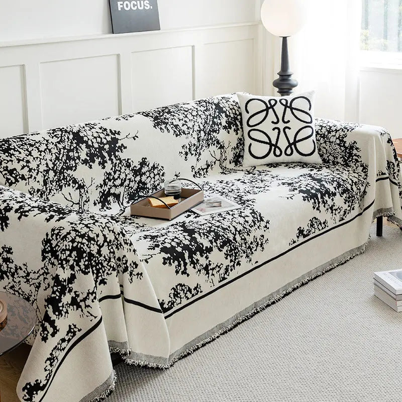 Plaid Canapé Anti-griffure NOVA Yb Bayberry Tree Black-180x130cm