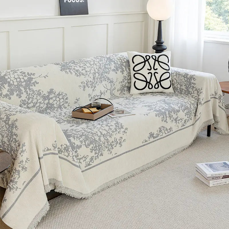 Plaid Canapé Anti-griffure NOVA Yb Bayberry Tree Gray-180x420cm