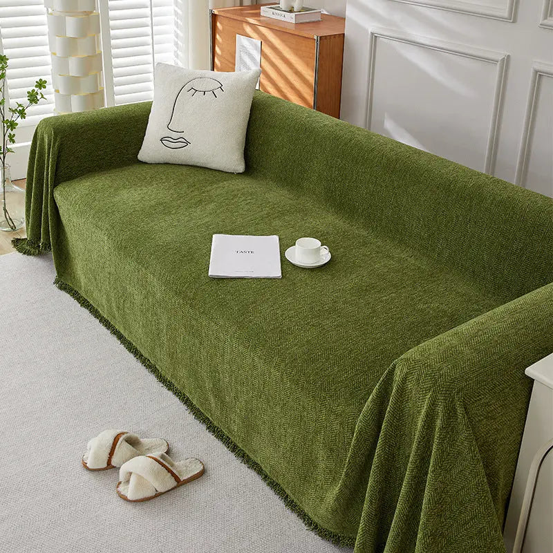Plaid Canapé Antitache ERENIX Dark Green-180×260cm